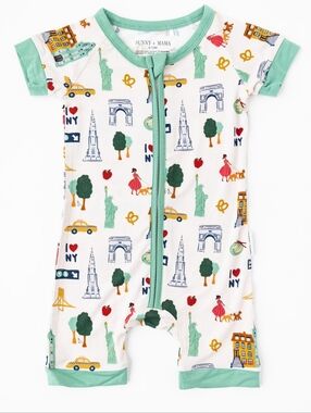 New Little One Shop Bamboo New York City Romper Zippy Nyc New Bamboo